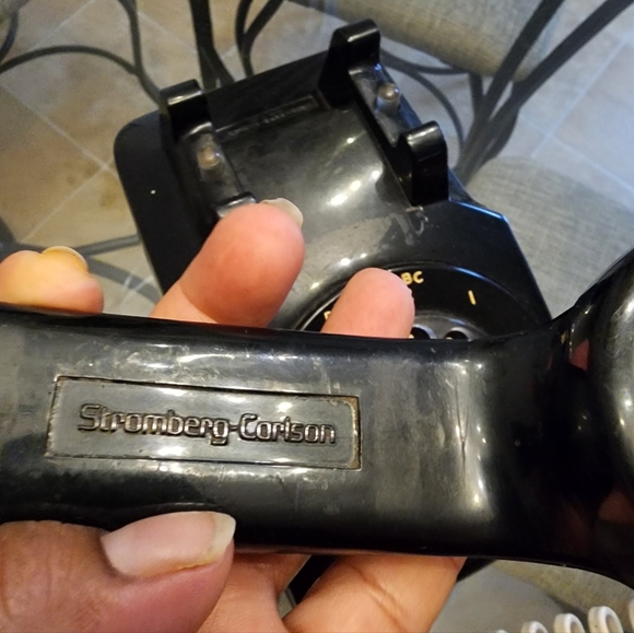 Vintage Stromberg Carlson Rotary Telephone Black Phone - Picture 4 of 11